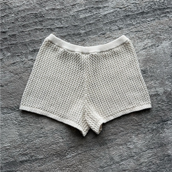 Aerie Knit Crochet Boho High Waist Shorts | XL - Picture 3 of 6